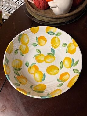 Yellow Lemon plastic Serving Bowl - Home Dining